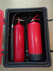 Scatola portaestintore armadiata in plastica rossa per doppio estintore, dimensioni 715x540x270mm