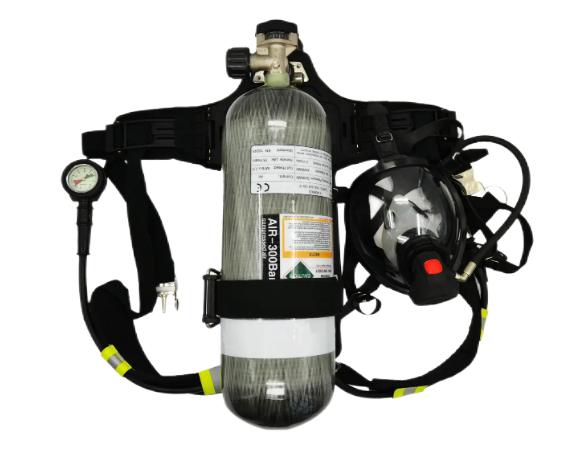 Autorespiratore SCBA per bombola di vetro in fibra di carbonio da 6,8 litri per vigile del fuoco