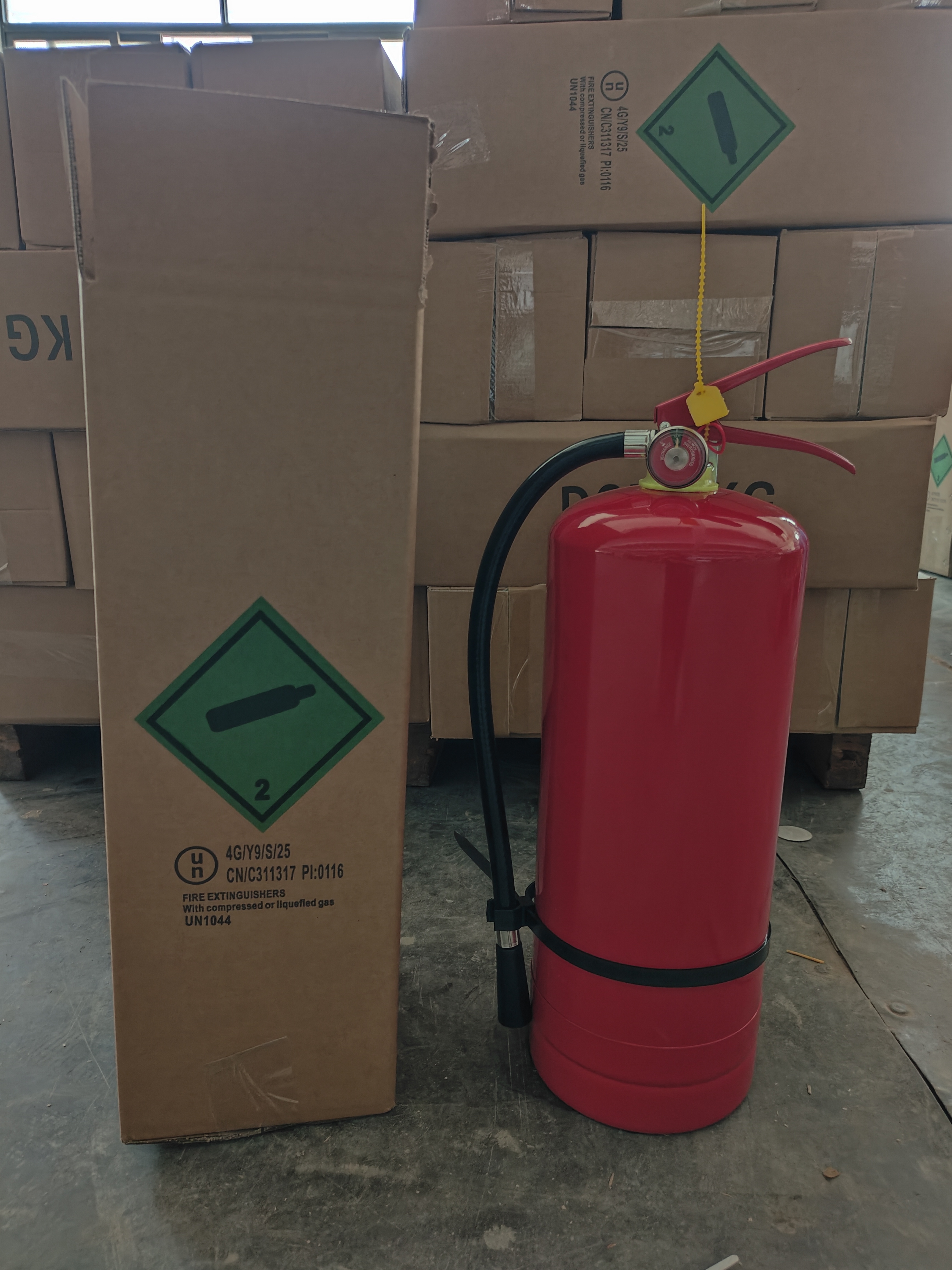 6 kg di estintore di incendio in polvere secca per legno con valvola in ottone