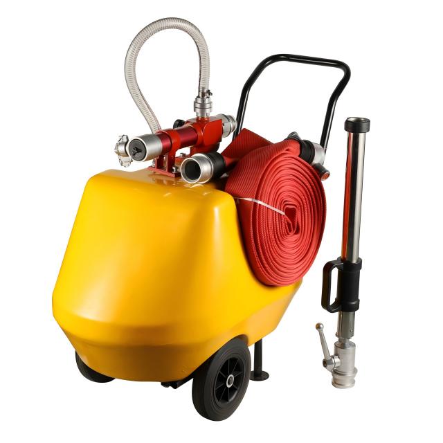 Sistema di schiuma mobile giallo semifisso (carrello) da 120/140 L/200 L