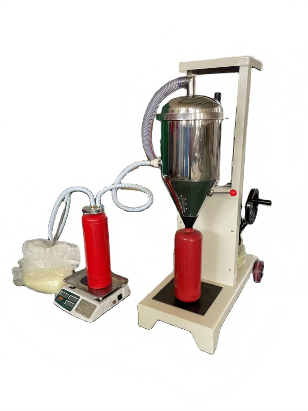 Riempitrice semiautomatica di polvere secca