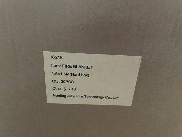 Coperta antincendio a parete resistente al fuoco per cucina