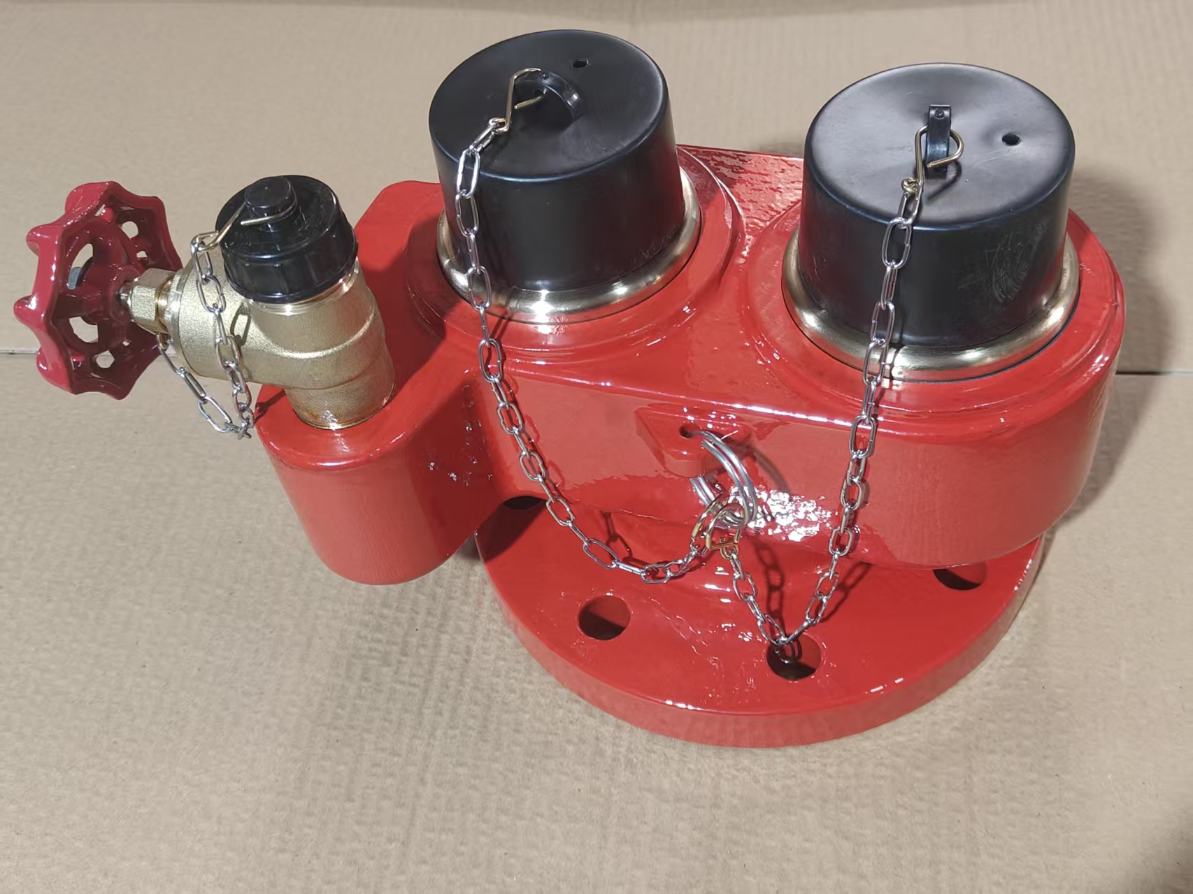 Adattatore per pompa flangiato con ingresso con connettore in ottone a doppia estremità per attrezzature antincendio