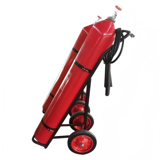 Estintore a CO2 in acciaio da 25 kg, soluzione di sicurezza mobile