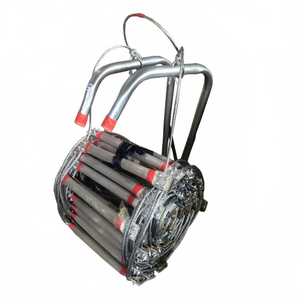 Scala antincendio salvaspazio, sgancio rapido, sicurezza affidabile