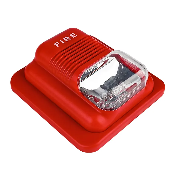 Sistema di allarme antincendio convenzionale 12V/24V con luce flash LED per emergenze antincendio